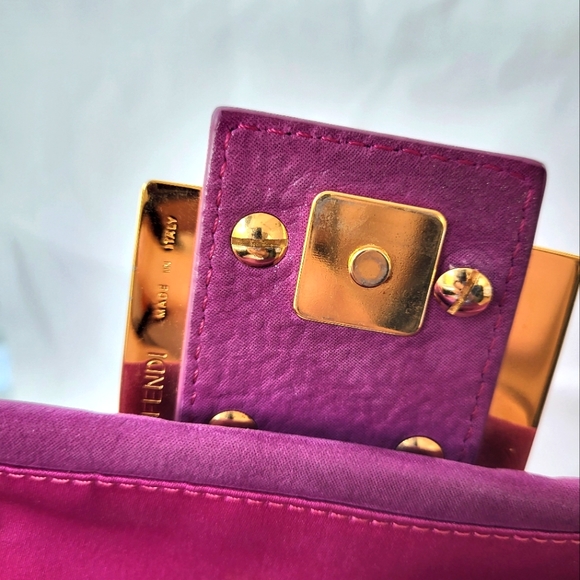 Fendi small shoulder handbag in purple,hobo bag - Picture 7 of 12